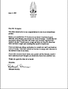 Testimonial letter - click to view