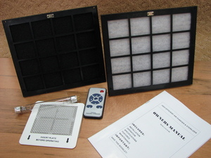 Parts- Filters, UV lamp, ozone plate, remote control, and manual